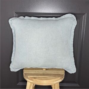 Bed Threads 100% French Flax Linen Cushion Cover | ~19" Square | Mineral